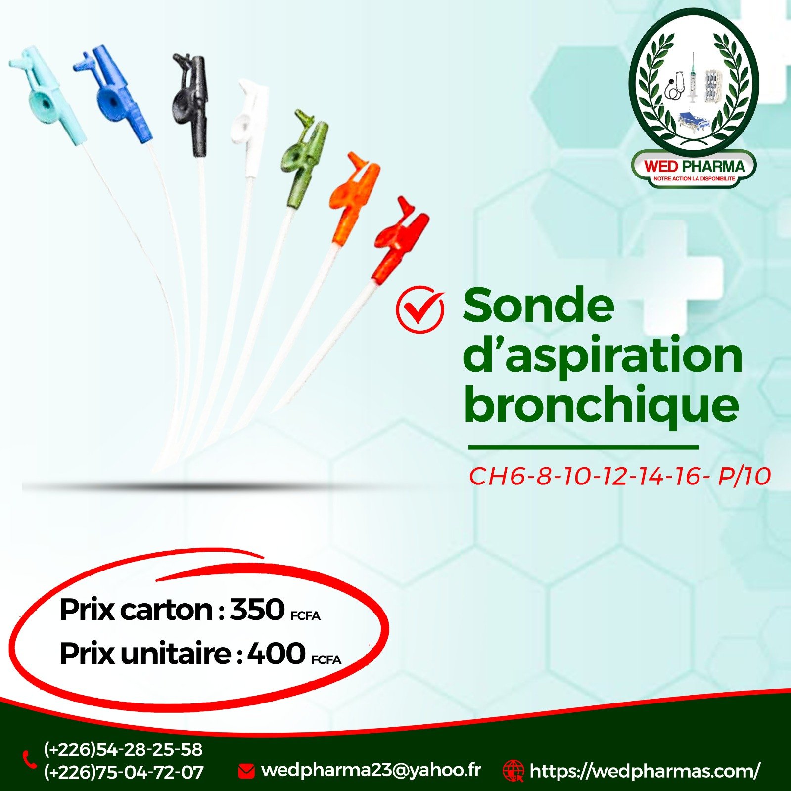 Sonde d'aspiration bronchique